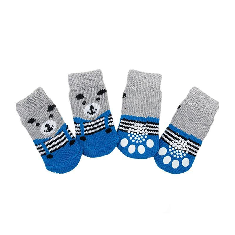 Dog Socks Non-Slip Grip Slip Anti-Skid S M L - Puppy Cat Pet Shoes Slippers