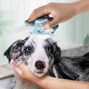 Multifunctional Silicone Pet Bath Brush For Dogs and Cats