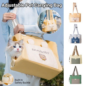 Adjustable cat sling, pet sling carrier bag for travel