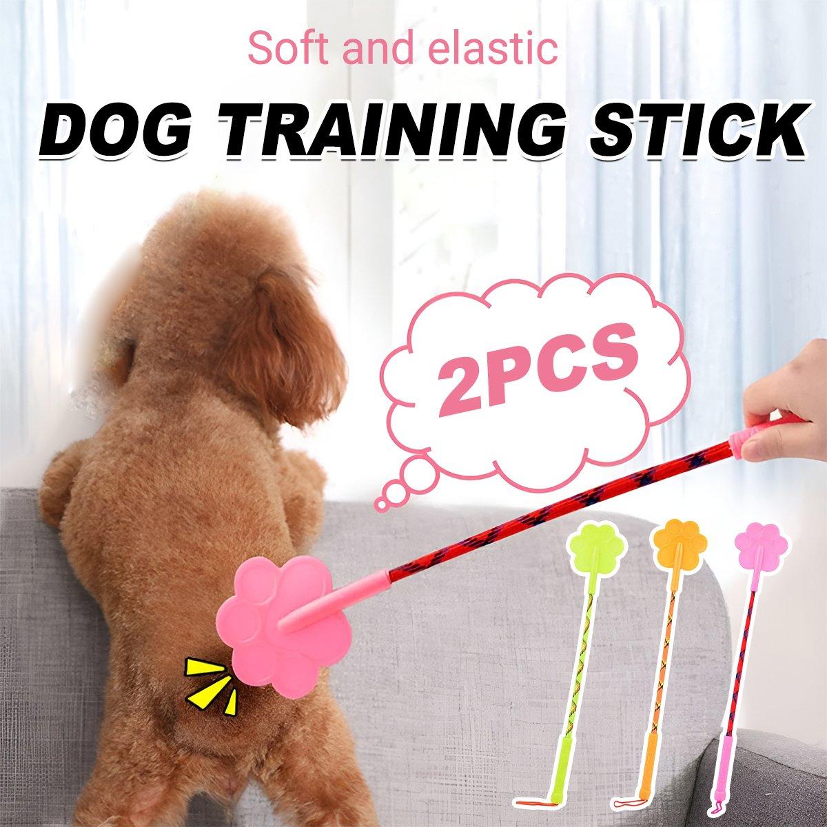 2PCS Soft Dog Training Stick Flexible Pet Training Tool