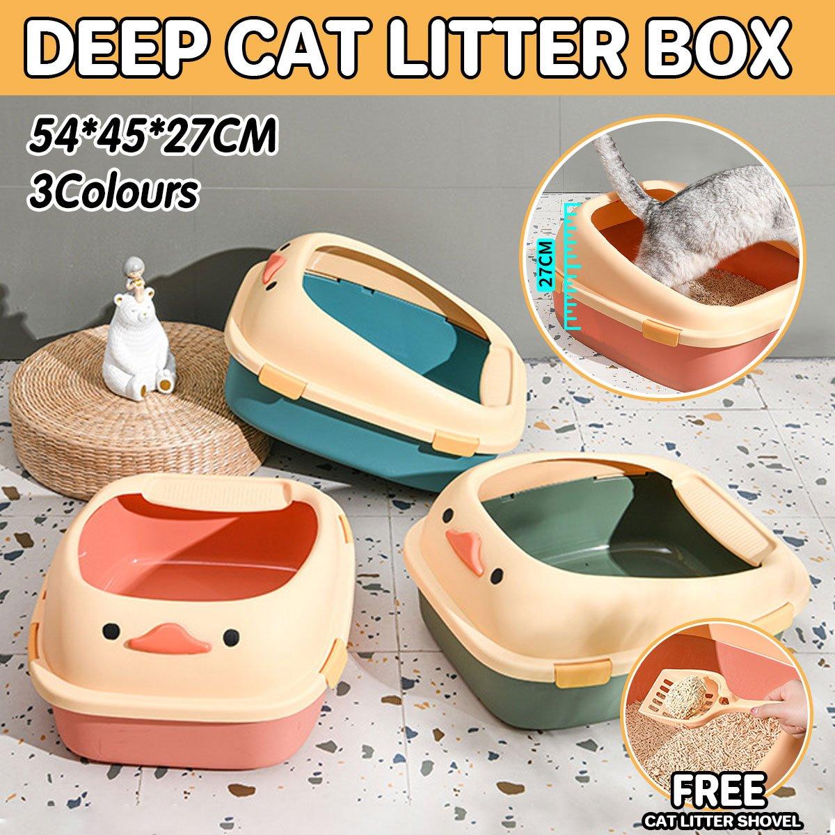 3Colours Litter Tray with Free Cat Litter Shovel