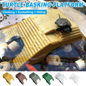 Turtle Sunbathing Tank Plastic Climbing Floating Island Pet Supplies for Reptile