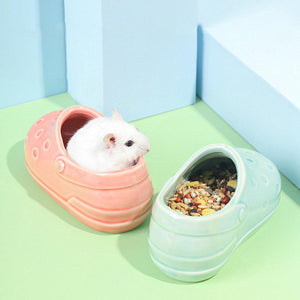 Hamster Food Basin Hedgehog Bowl Anti-tip Feeder