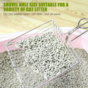 Durable Full Metal Cat Litter Scoop – Precision Sifting & Easy Cleaning