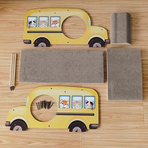 Interactive Car-Shaped Cat Scratching Board for Active Cats