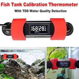 Fish Tank Calibration Thermometer Double Display Temperature Screen Clear