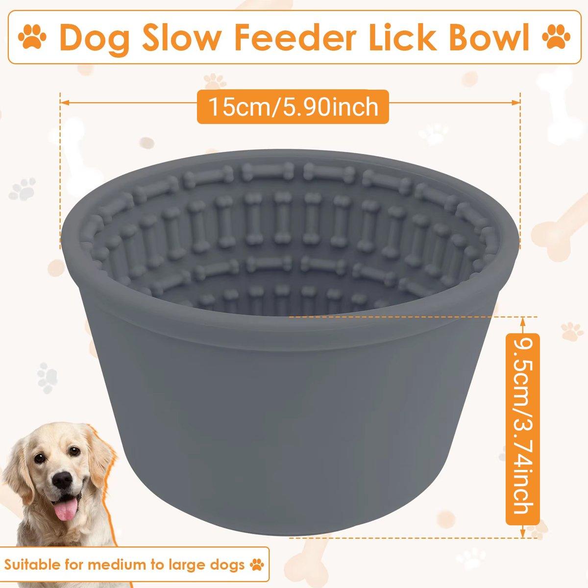 Silicone Pet Slow Feeder Bowl Anti-Choking & Durable Design for Dogs