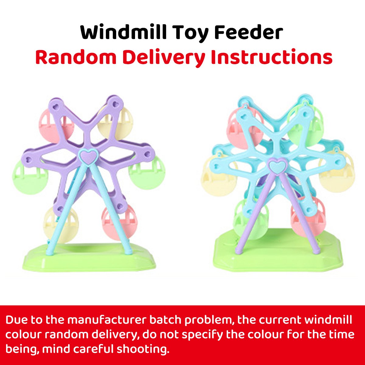 Interactive Ferris Wheel Snack Box Bird Toy Bird Feeder