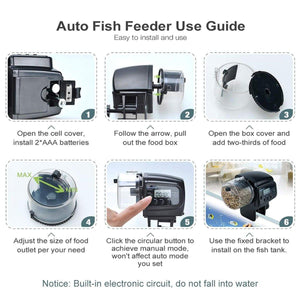 Reliable Automatic Fish Feeder for Convenient Aquarium Care