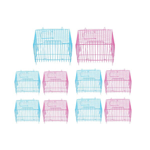 Wire Frame Small Pet Transport Cages Set Durable and Foldable 10 Pack