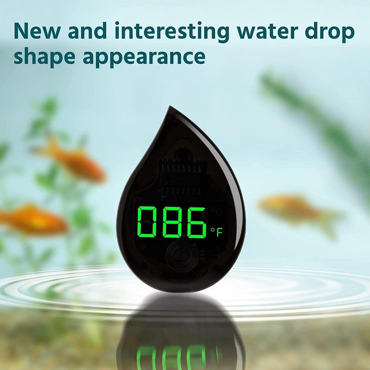 Fish Tank Thermometer Mini Small Electronic High Precision LED Digital Display