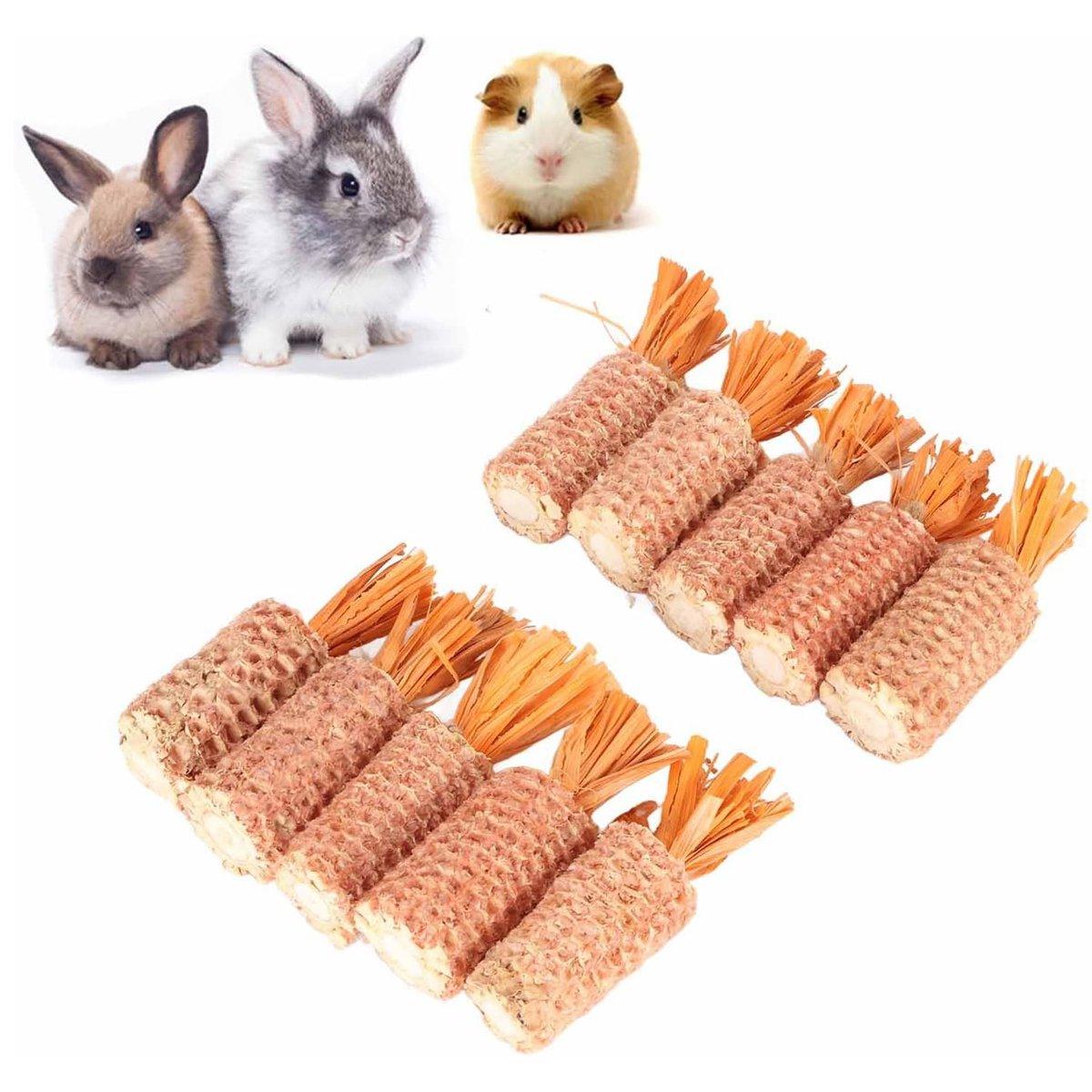 10pcs Colorful Chew-Friendly Hamster Toys for Dental Health