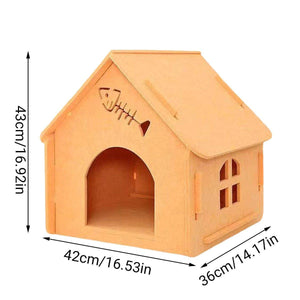 Cat Nest Eco-friendly Universal Removable Semi-enclosed Felt Cat House