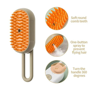 Pet Spray Massage Brush for Cats and Dogs