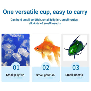 Mini Hand-held Padded Betta Cup Batch Jellyfish Cup Plastic Small Fish Tank