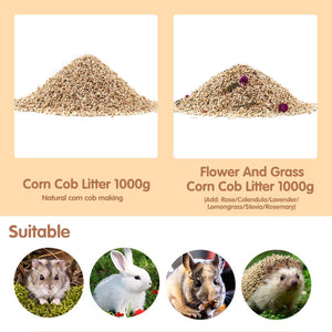 Plants Corncob Bedding Nest Pad for Hamster Rabbit Hedgehog