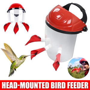 Interactive Hands-Free Hummingbird Feeder Helmet