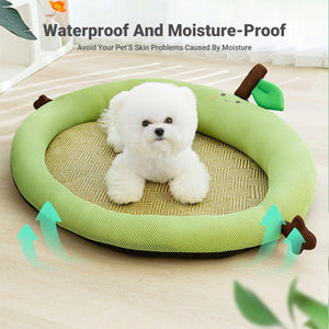 Summer Cartoon Dog Bed Breathable Pet Mat Summer Kennel