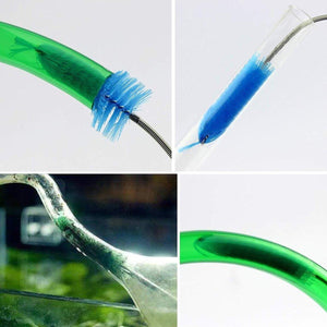 Spring Brush Aquarium U Shaped Pipe Cleaner Brush for Hole Cleaning Fish Tank