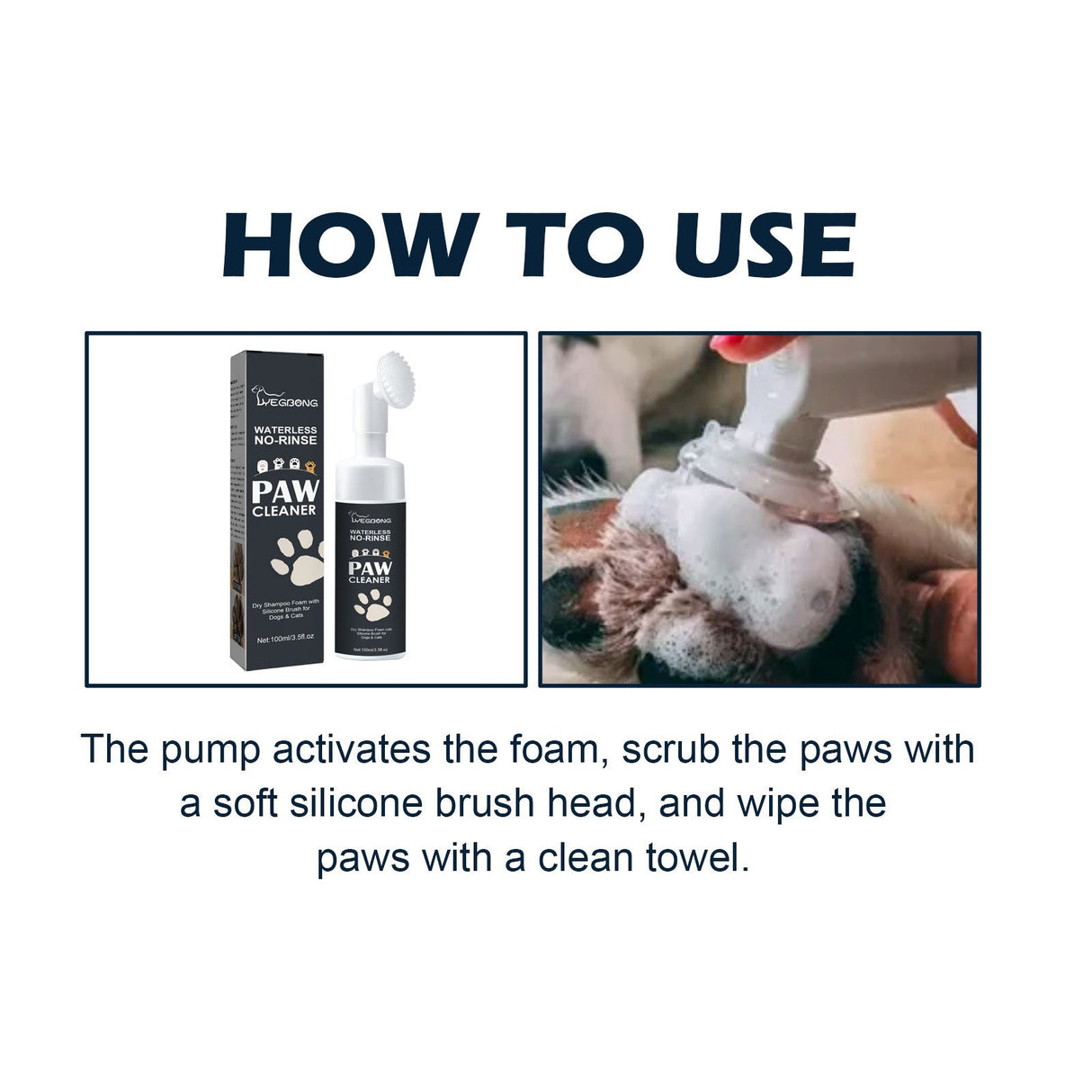 Pet Paw Cleaner Dog Cat Paw Deep Cleaning Foot Pad Care Agent