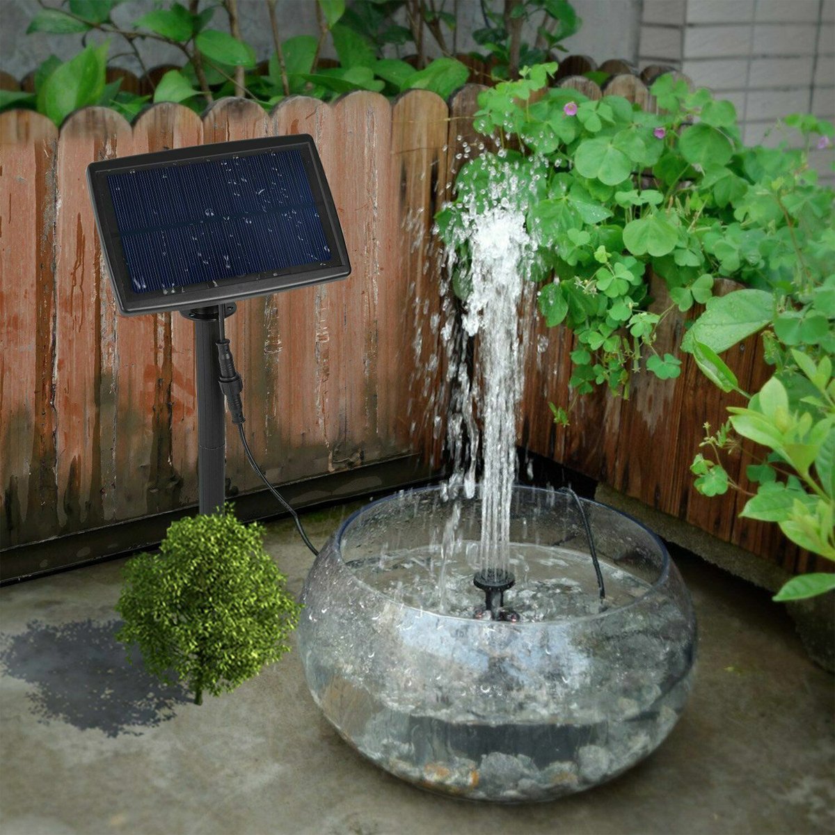 Solar Fountain for Garden and Pond with Filter Pump