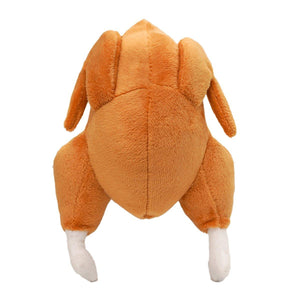 Durable Roast Chicken Plush Dog Toy with Squeaker Fun for All Dogs