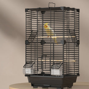 Spacious Large Villa Metal Bird Cage for Small to Medium