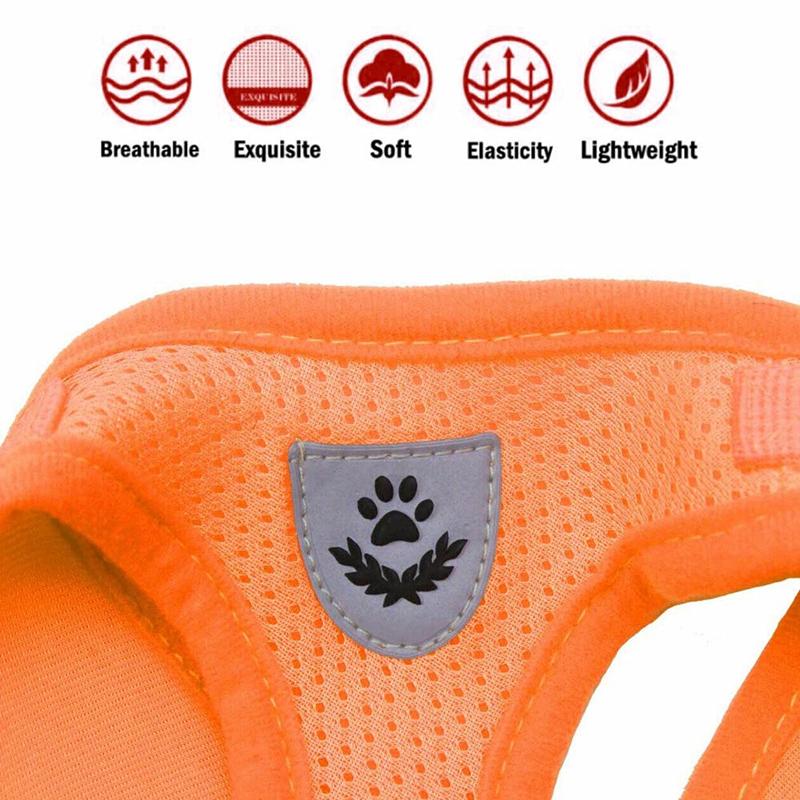 Adjustable Breathable Mesh Cat Harness Vest