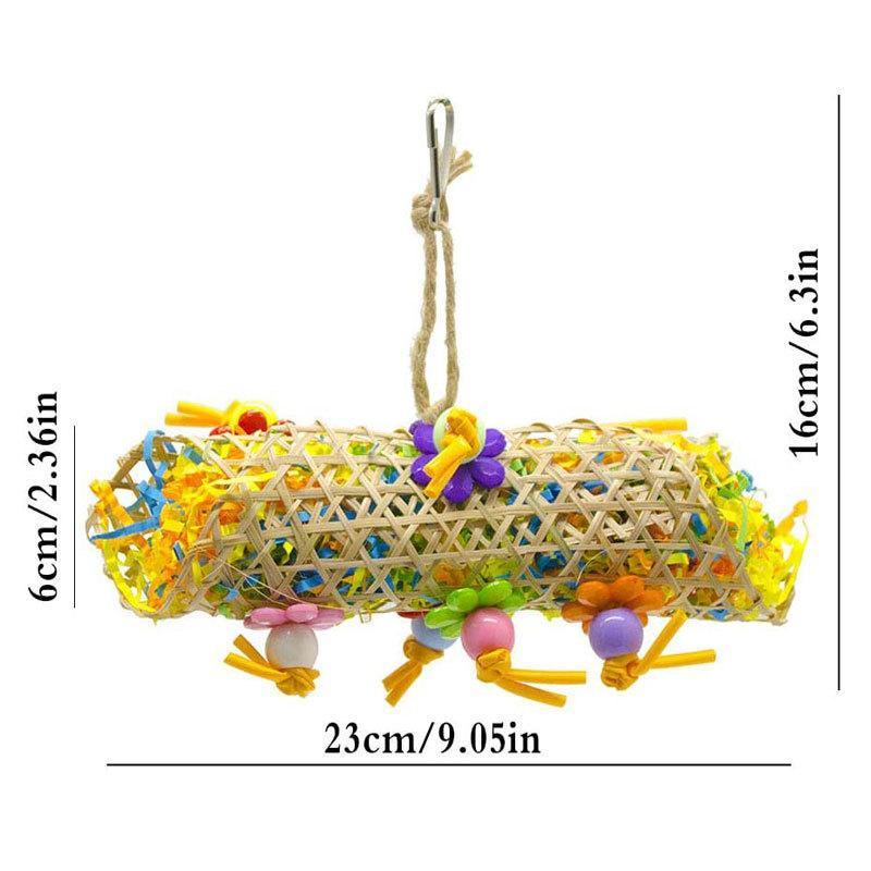 3PCS Bird Parrot Shredding Toys Hanging Cage