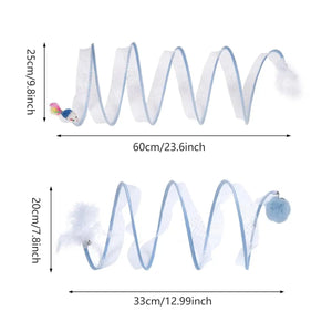 Durable Cat Toy Bundle with Collapsible Tunnel