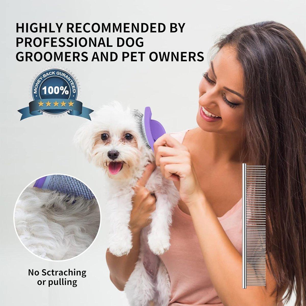 Pet Dog Hair Shedding Undercoat Rake Grooming Trimmer Comb Brush