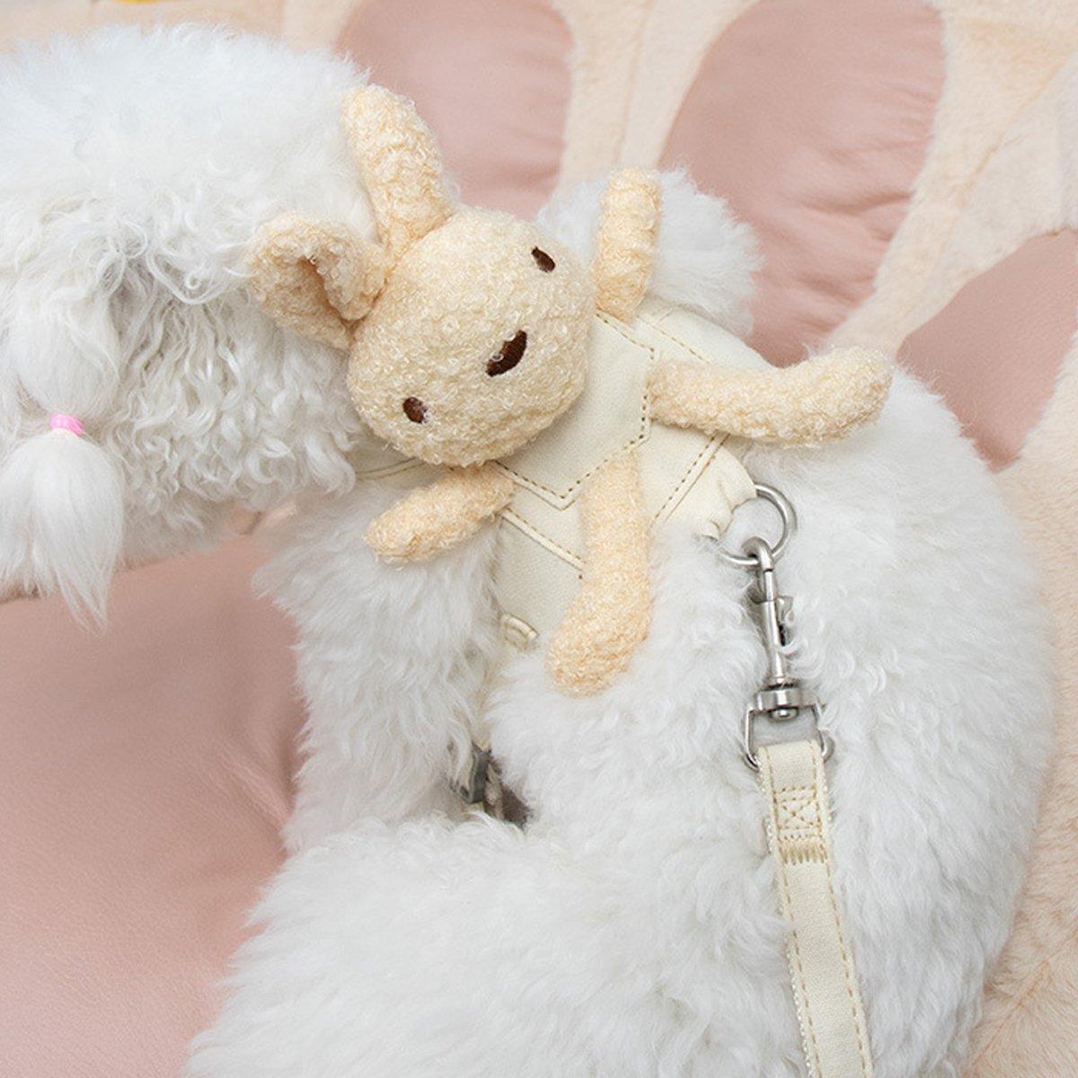 Cute Bunny Design Pet Harness with Leash Reflective & Adjustable S/M/L