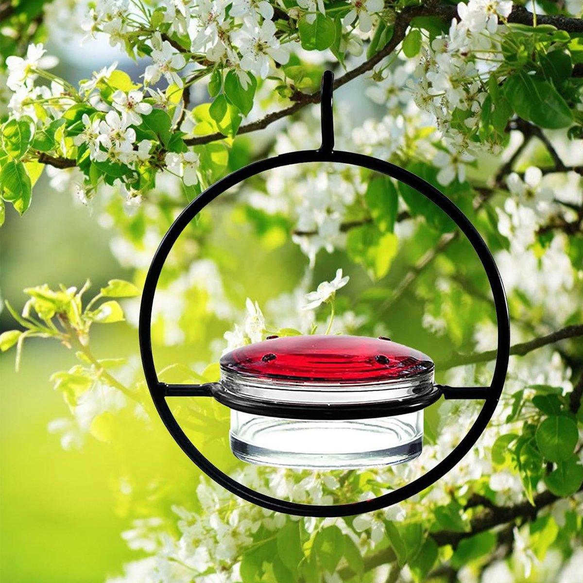 Metal Hummingbird Feeder Simple Design Durable Outdoor Garden Bird Water Feeder