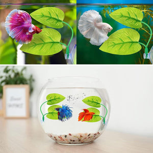 4pcs Artificial Betta Fish Leaves - Aquarium Decoration