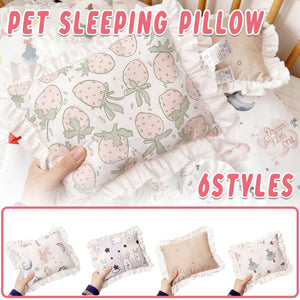 Small Dog Lace Pure Cotton Sleeping Pillow Cat Pet Nest Cute Cartoon Pillow