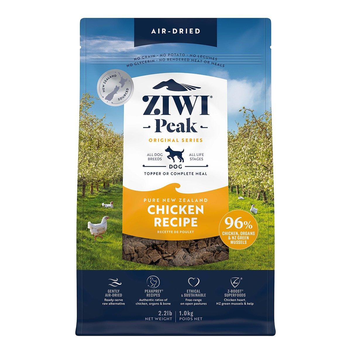 ZIWI Peak Air-Dried Chicken Dry Dog Food - Best for Dogs & Puppies, 1kg/2.5kg/4kg