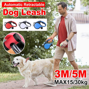 Ergonomic Retractable Dog Leash for Hassle-Free Walks