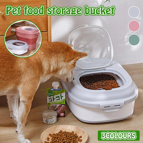 Compact & Versatile Pet Food Storage Container - Keeps Feed Fresh