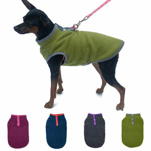 Pet Dog Puppy Winter Warm Fleece Jumper Vest Coat Jacket Apparel Clothes Outdoor