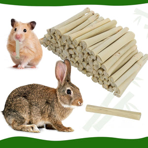 Natural Pet Chew Sticks - 100g Apple Branches and Sweet Bamboo