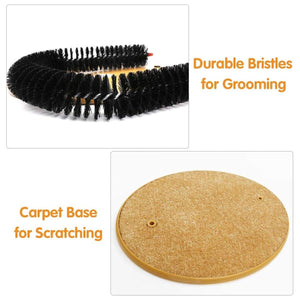 Arch Cat Scrub Brush Pet Grooming Toy Self Groomer Tickle Device for Cats