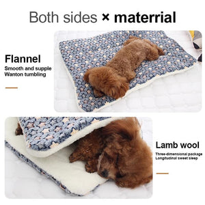 Soft Warm Pet Bed Pad Winter Blanket Mattress for Puppy Cat & Dog Kennel House