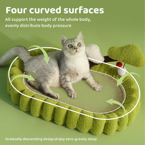 Durable Cat Scratching Bowl Mat Scratch Post Tree Cat Toy