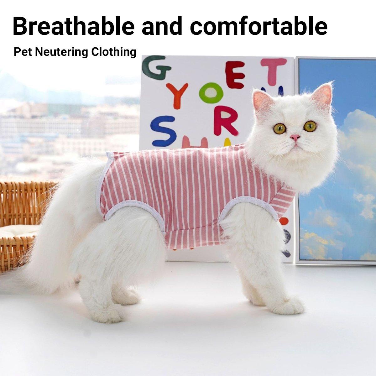 Pet Clothes Solid Color Striped Dog Cat Jumper Puppy Outfit