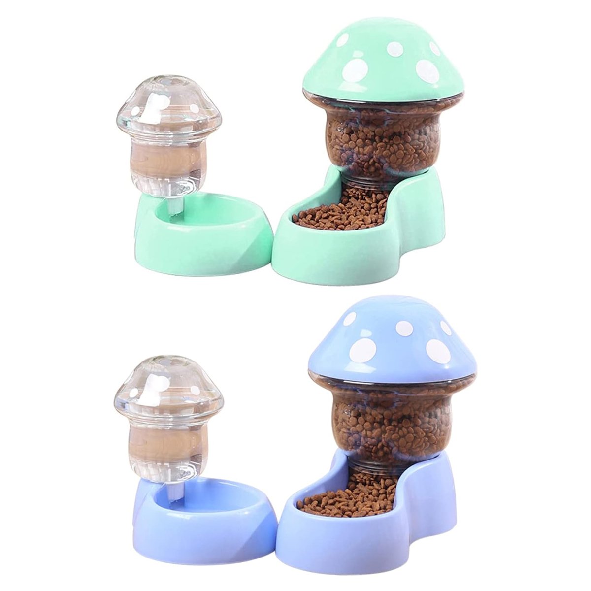 Mushroom Pet Bowl Dual-Use Food & Water Bowl