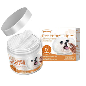 Pet Tear Stain Wipes Effective Cleaning for Dogs and Cats' Eyes