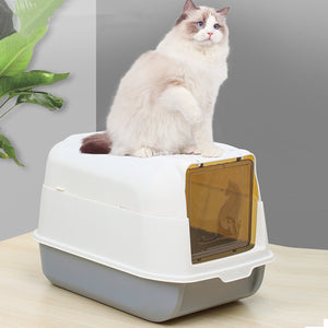 Large Detachable Enclosed Cat Litter Box