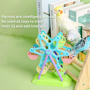 Interactive Ferris Wheel Snack Box Bird Toy Bird Feeder