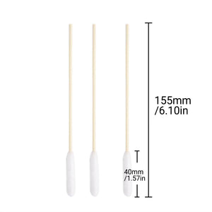 6 Inch Long Cotton Swabs of Medium and Large Pets Ears Cleaning