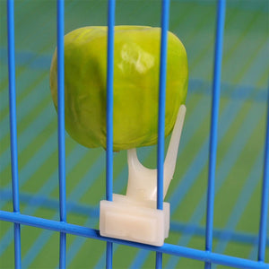 10pcs Parrot Bird Supplies Large Fruit Fork Plastic Utensils for Birds Cage